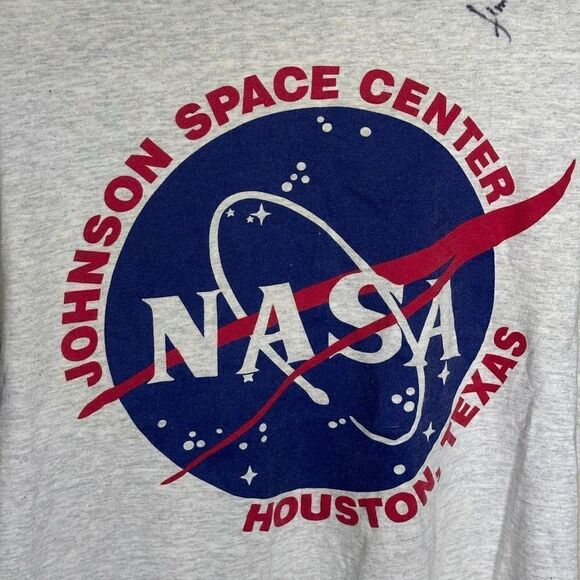 Vintage NASA Signed Single Stitch T Shirt Large - Picture 3 of 9